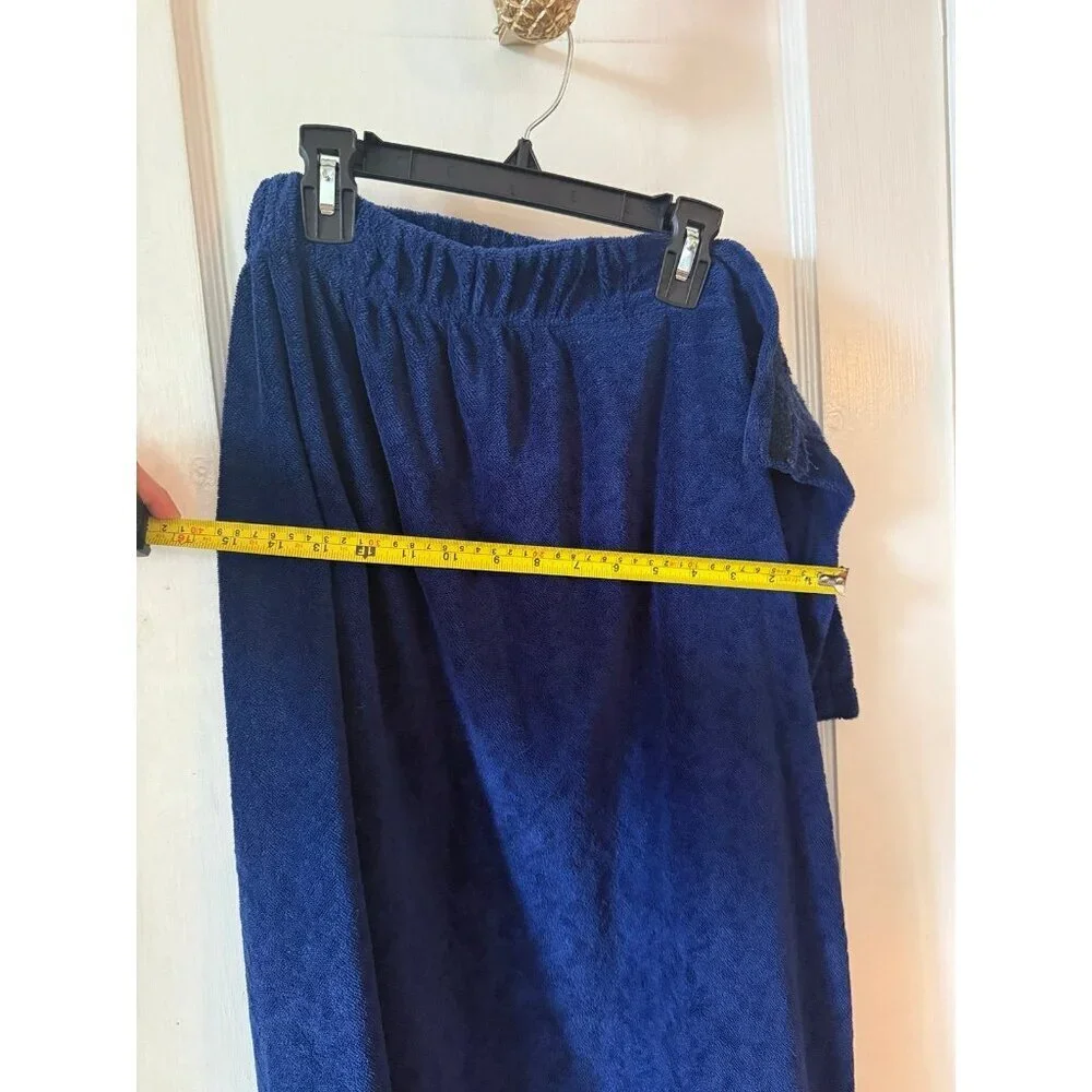 Nautica small/medium dark blue towel wrap
